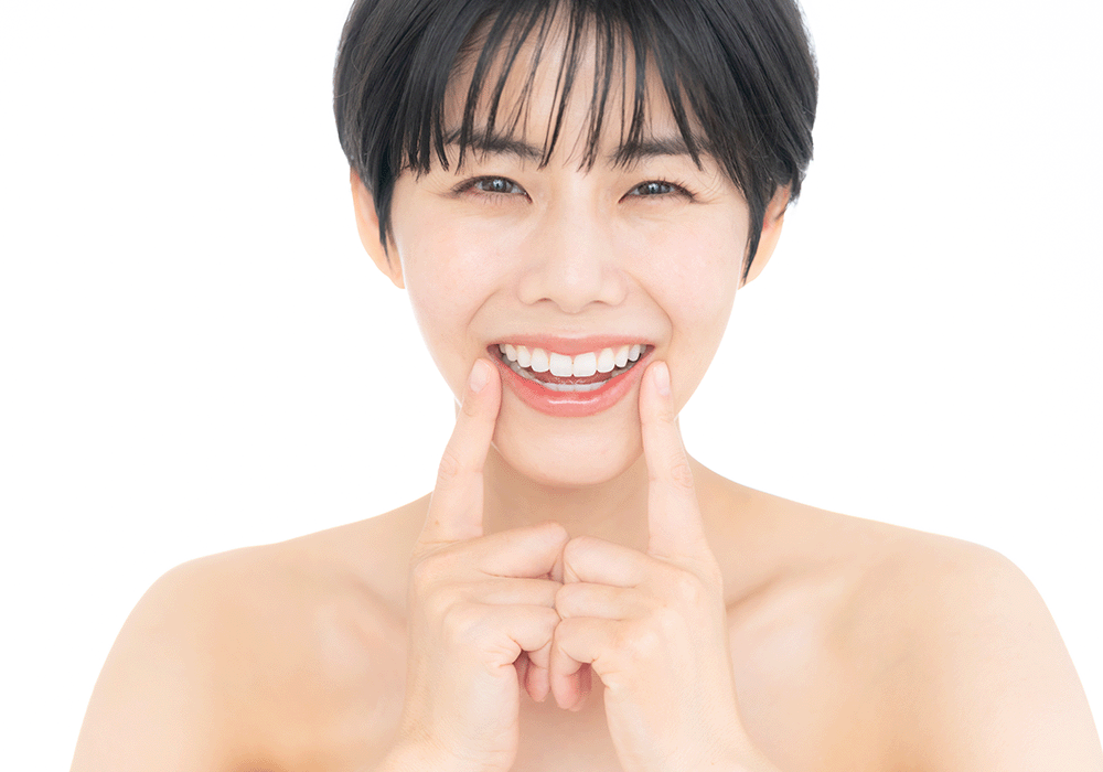 歯並びがきれいな女性
