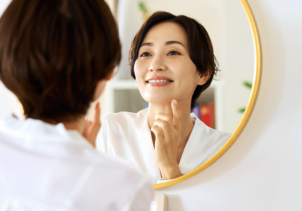 歯がきれいな女性