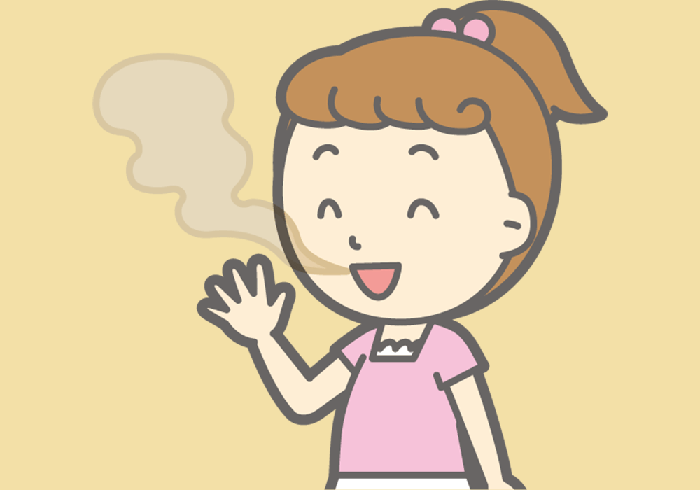口臭がする女性